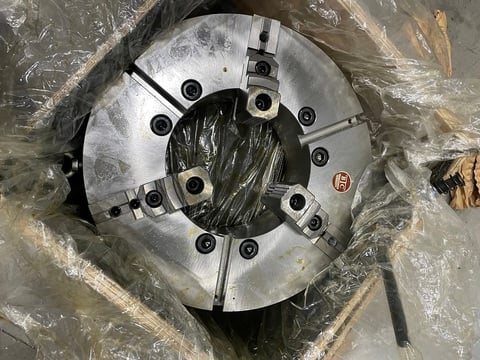 25" BTC 3-Jaw Scroll Chuck, 12.5" Bore, A1-20 Mount, Reversible Top Jaws, 2-Piece, NEW - Image 5