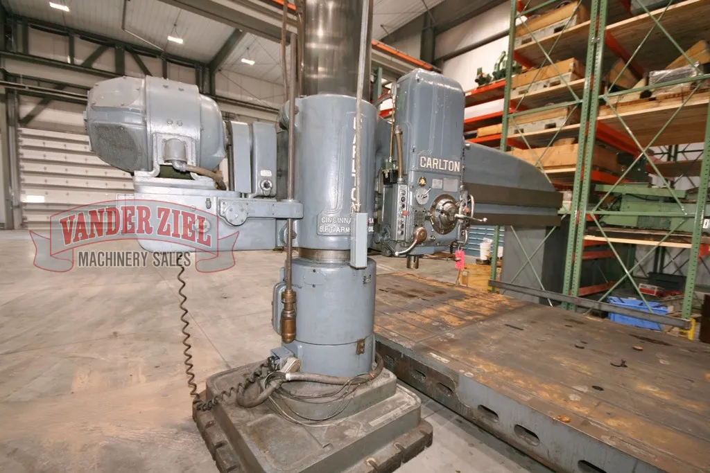 8' - 19" Carlton, Radial Drill, Lever Shift, 20" Spindle Travel, 4" Spindle diameter, #6 MT - Image 8