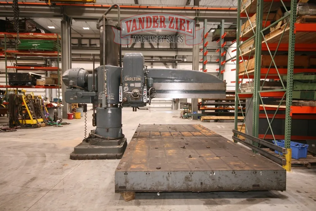 8' - 19" Carlton, Radial Drill, Lever Shift, 20" Spindle Travel, 4" Spindle diameter, #6 MT - Image 9