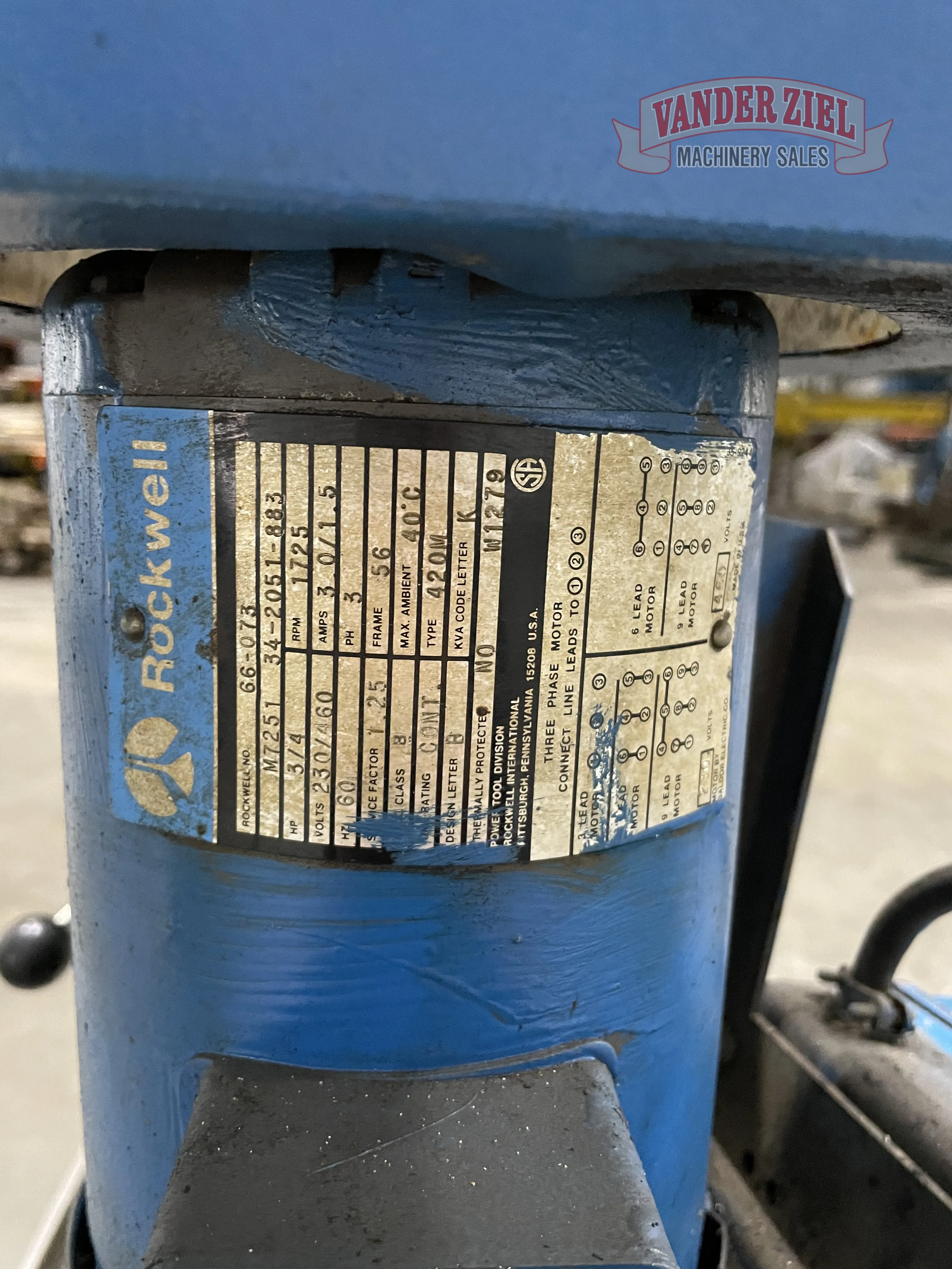 15" Rockwell Delta #15-655, Drill Press, 11" x 14" Table, 425-4700 RPM, 6" Quill Stroke - Image 7