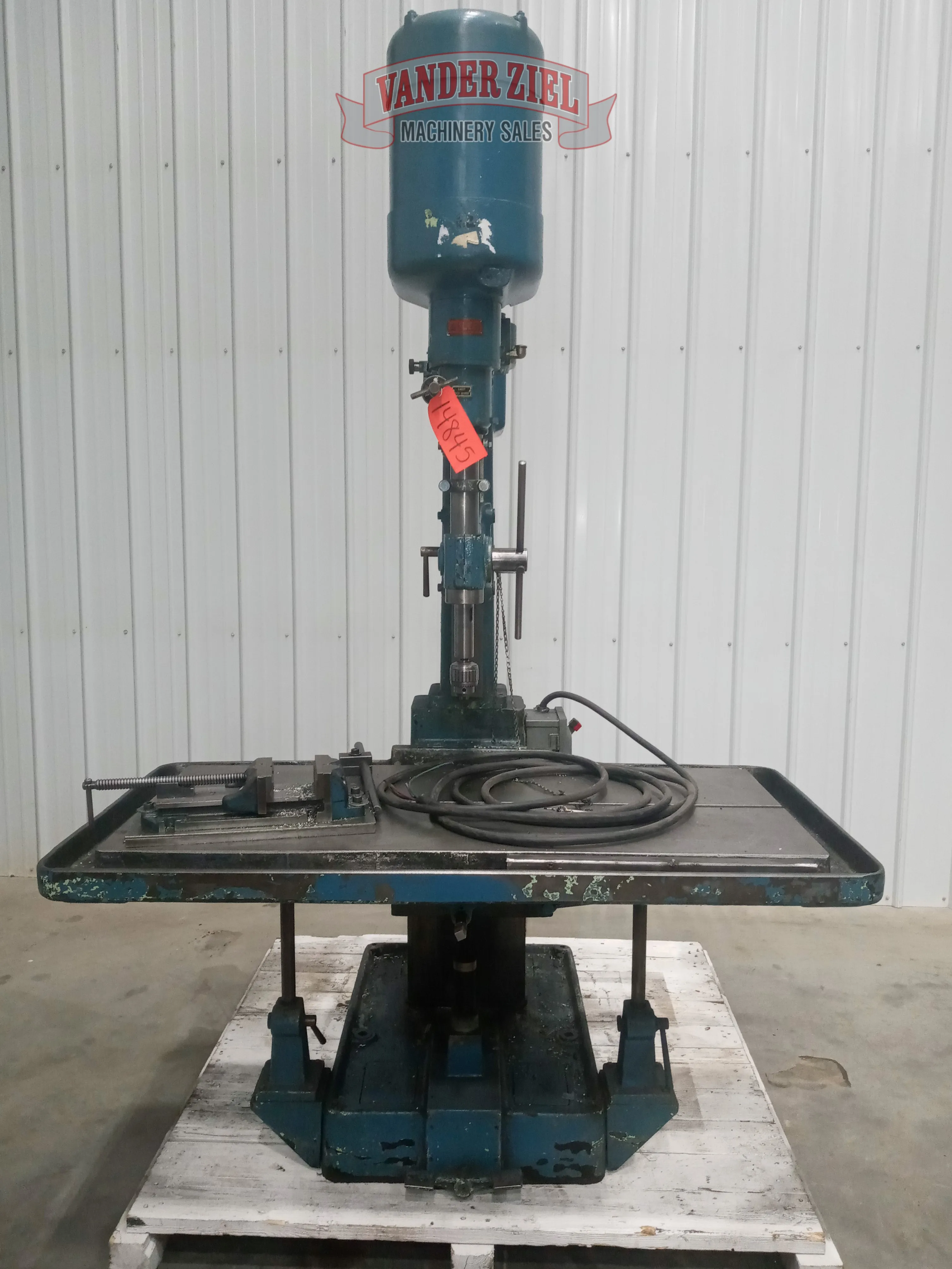 26" Allen-Bradley #2-1/2-MA, Drill Press, 55" x 28" Table, 150-1800 RPM, 1-5/8" Spindle Nose diameter - Image 1