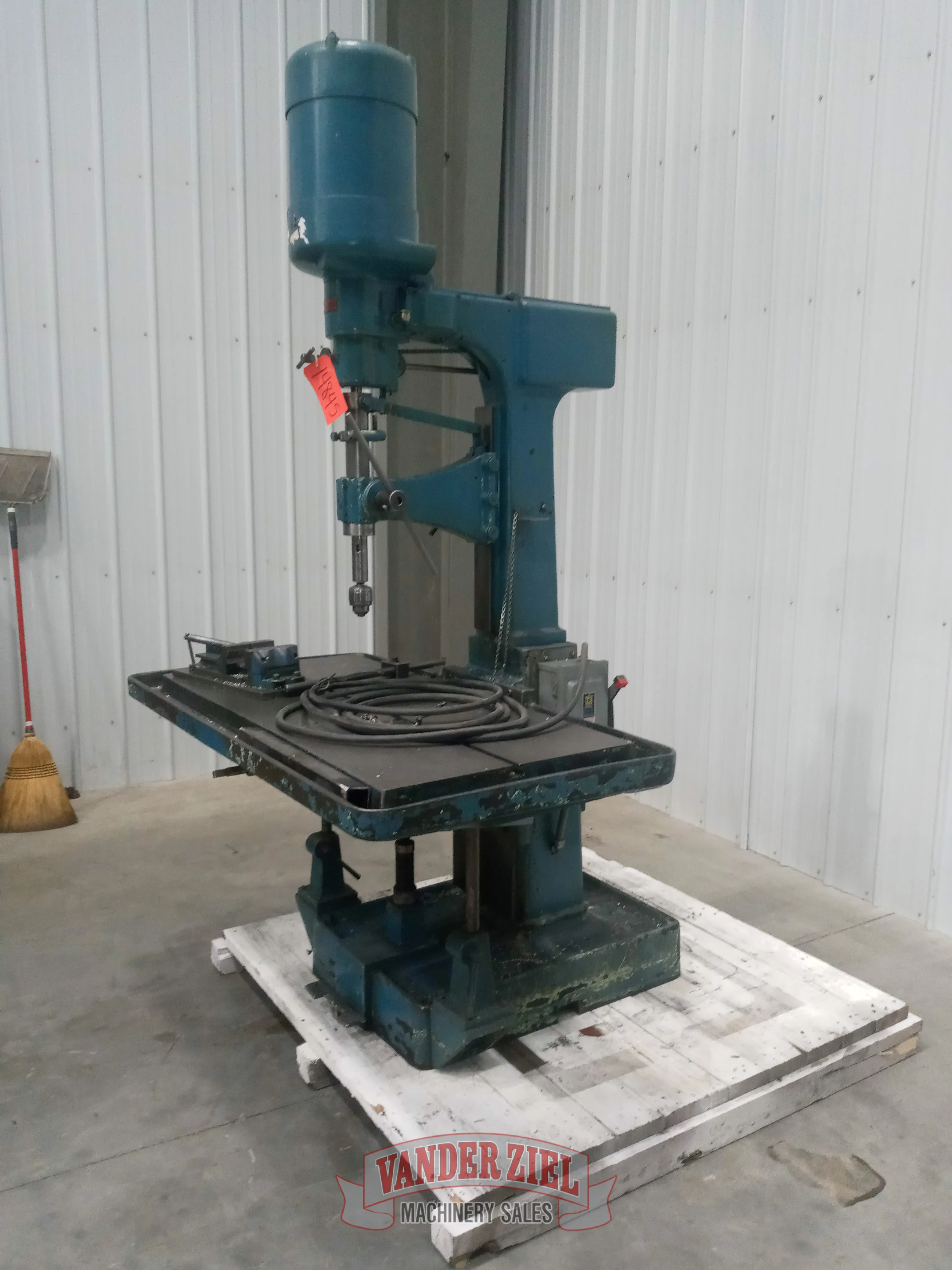26" Allen-Bradley #2-1/2-MA, Drill Press, 55" x 28" Table, 150-1800 RPM, 1-5/8" Spindle Nose diameter - Image 3
