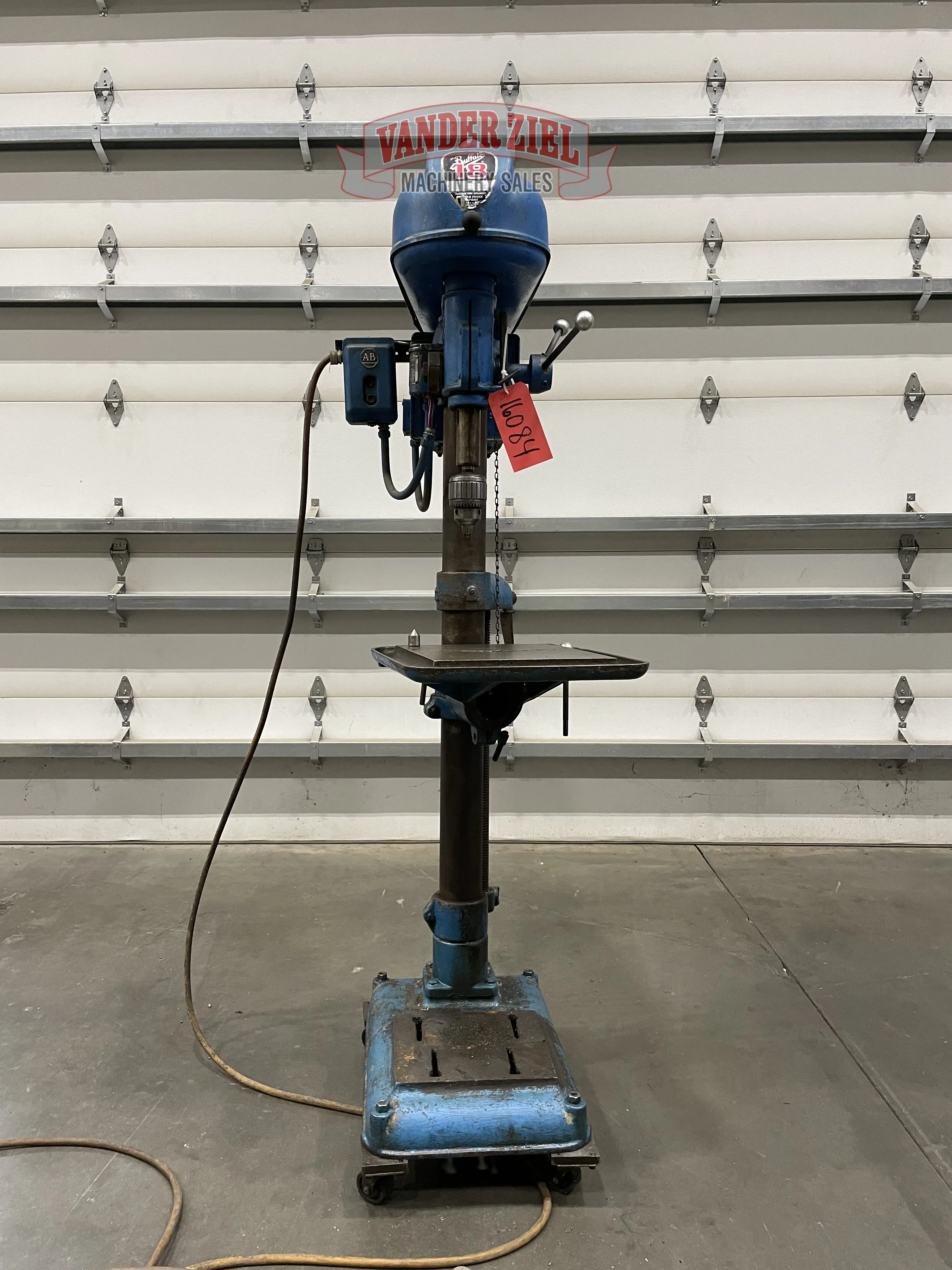 18" Buffalo #18, Drill Press, 14" x 14" Table, 3/4" Capacity in Mild Steel, 1 HP, 305-1945 RPM - Image 1