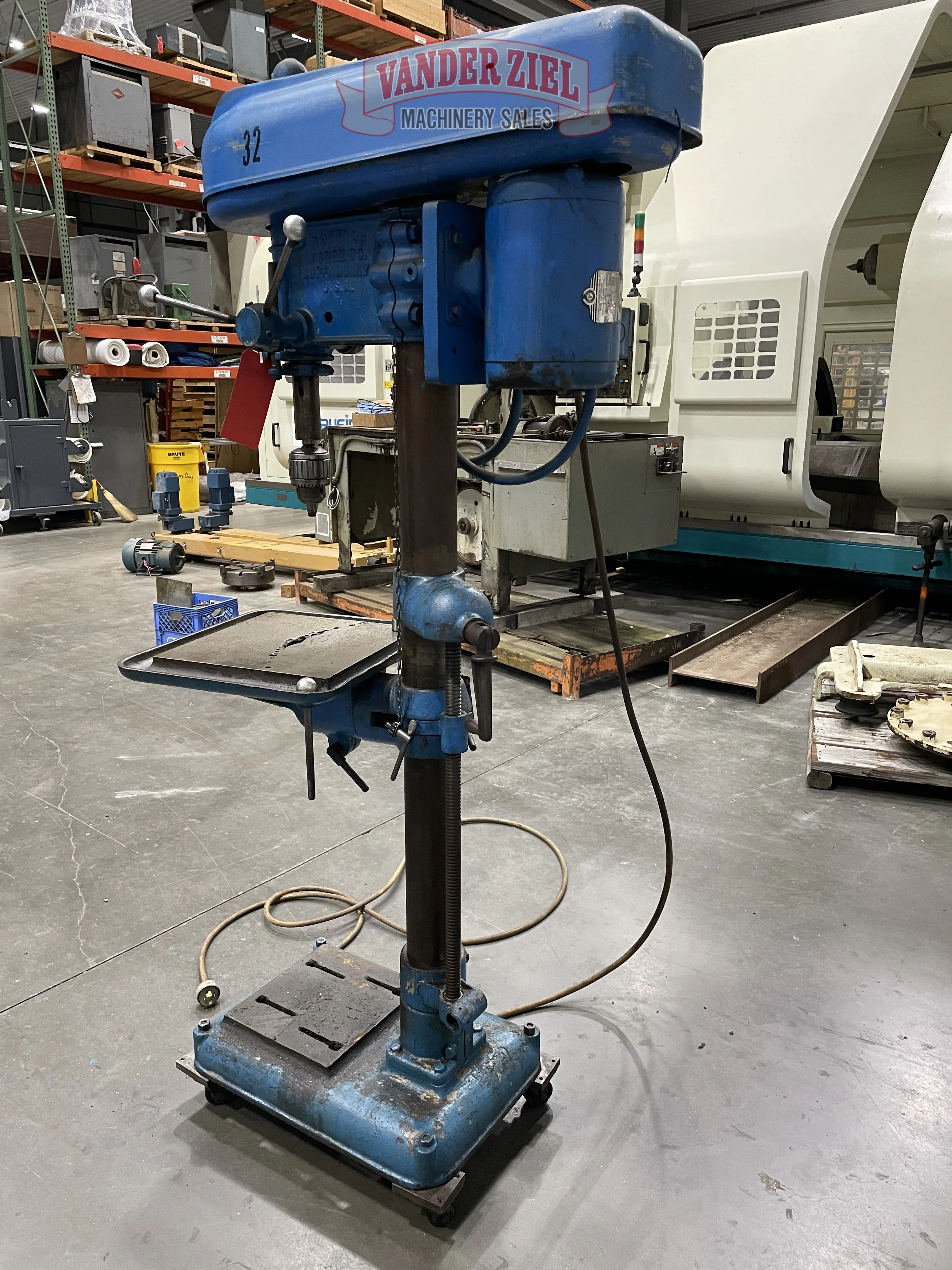 18" Buffalo #18, Drill Press, 14" x 14" Table, 3/4" Capacity in Mild Steel, 1 HP, 305-1945 RPM - Image 4