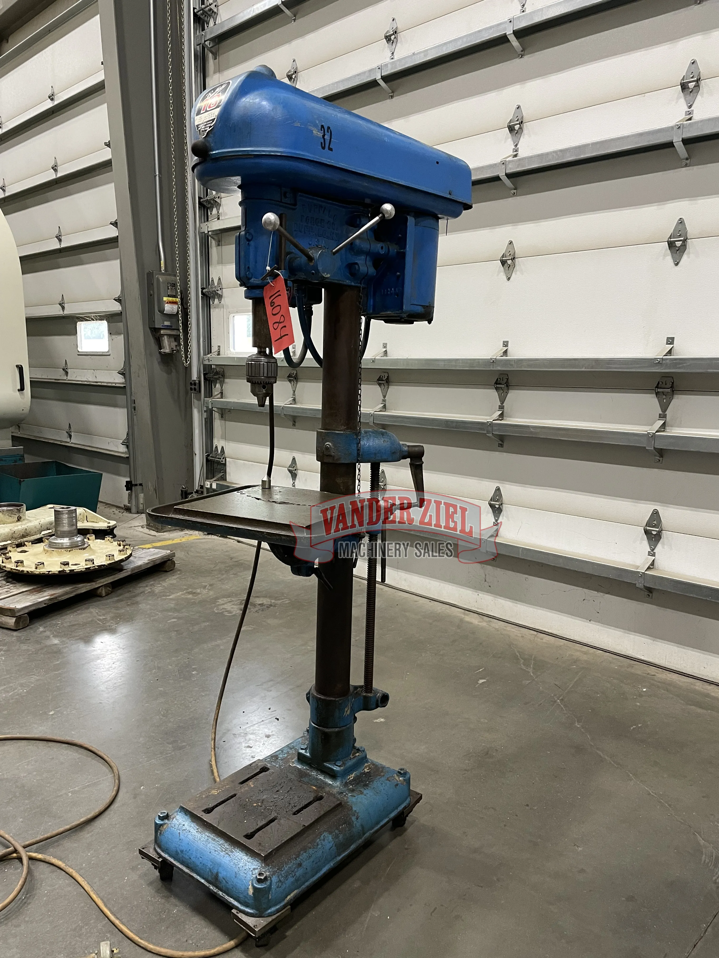 18" Buffalo #18, Drill Press, 14" x 14" Table, 3/4" Capacity in Mild Steel, 1 HP, 305-1945 RPM - Image 6