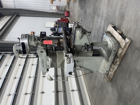 Bridgeport Step Pulley Vertical Knee Mill, 9" x 42" Table, 1 HP, R8, Powerfeed, 2-Axis digital read out, 4" - Image 3