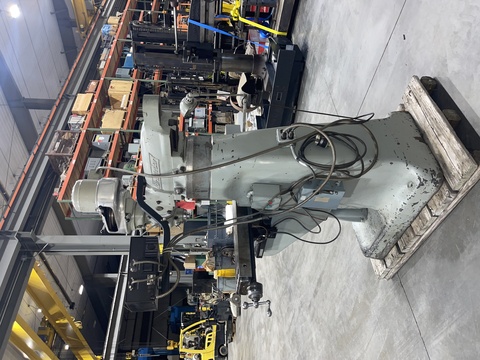 Bridgeport Step Pulley Vertical Knee Mill, 9" x 42" Table, 1 HP, R8, Powerfeed, 2-Axis digital read out, 4" - Image 5
