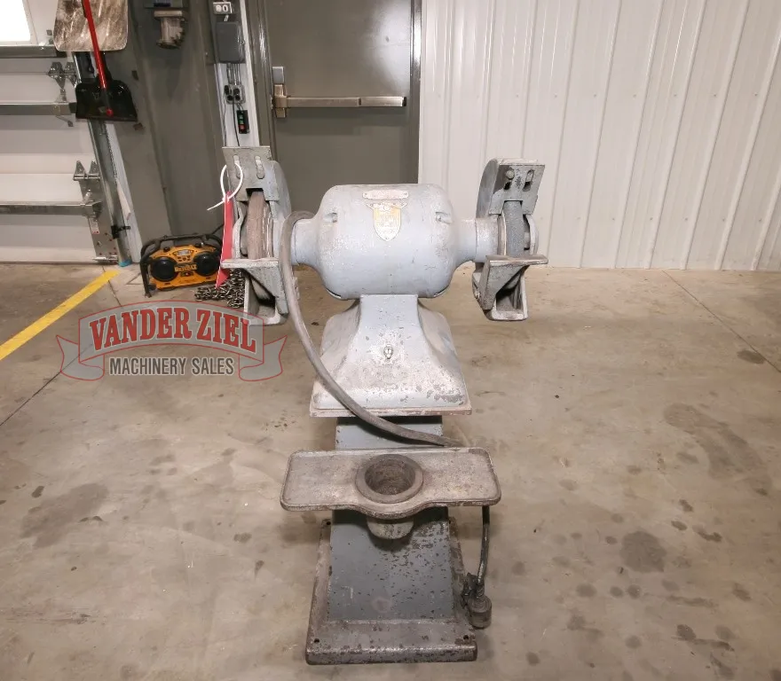 10" United States Electrical Tool Pedestal Grinder, 1 HP, 1800 RPM, 12" x 1-1/2" x 1" Wheel, 440 V., 3 Ph. - Image 2