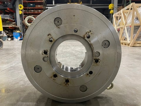 25" Samchully 4-Jaw Scroll Chuck, 8.5" Bore, A2-15 Mount, Reversible Top Jaws, 2-Piece, NEW (17 available) - Image 4