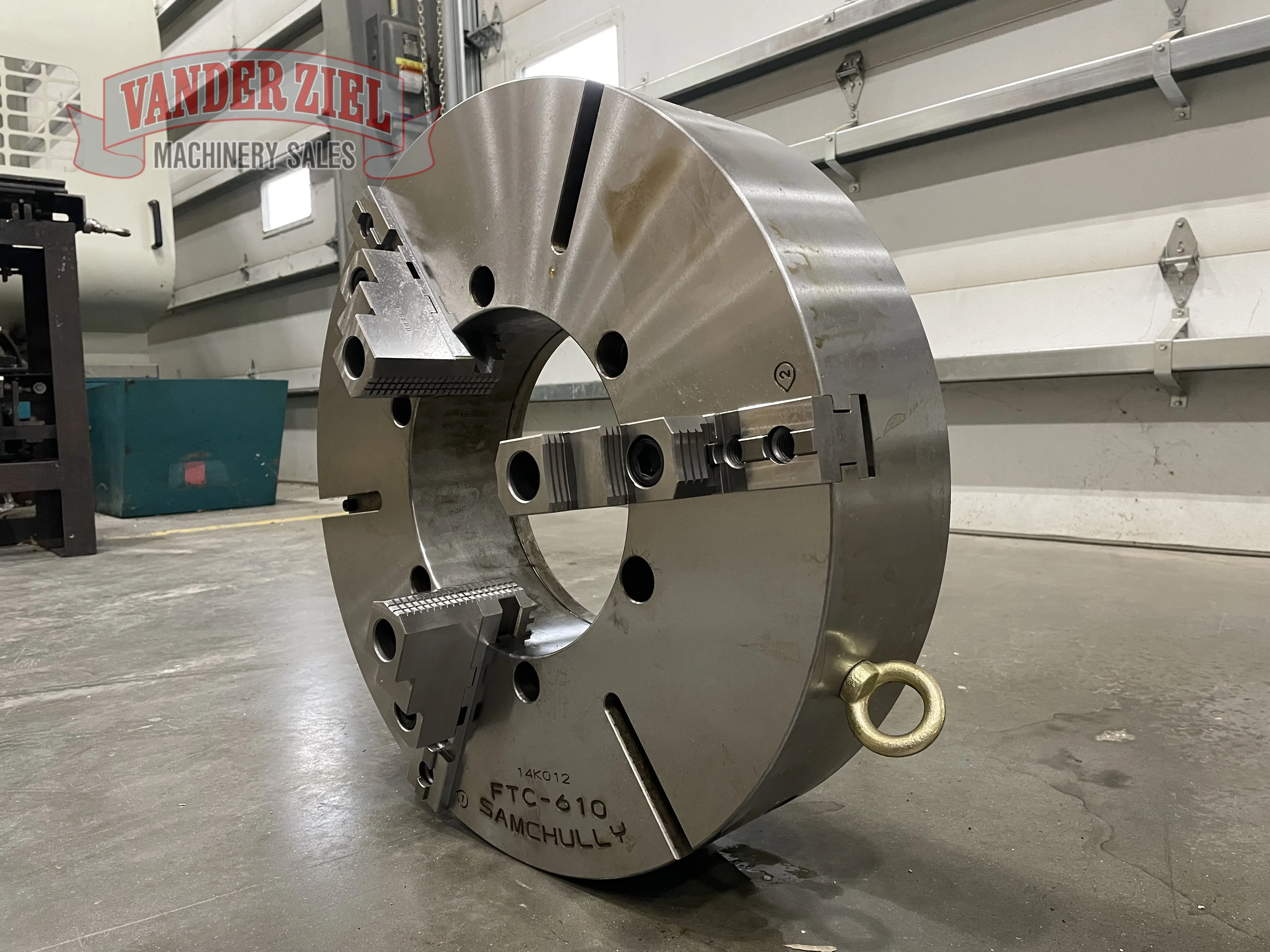 24" Samchully 3-Jaw Scroll Chuck, 10-3/4" Bore, A1-15 Mount, Reversible Jaws, 850 Max. RPM, NEW (6 available) - Image 2