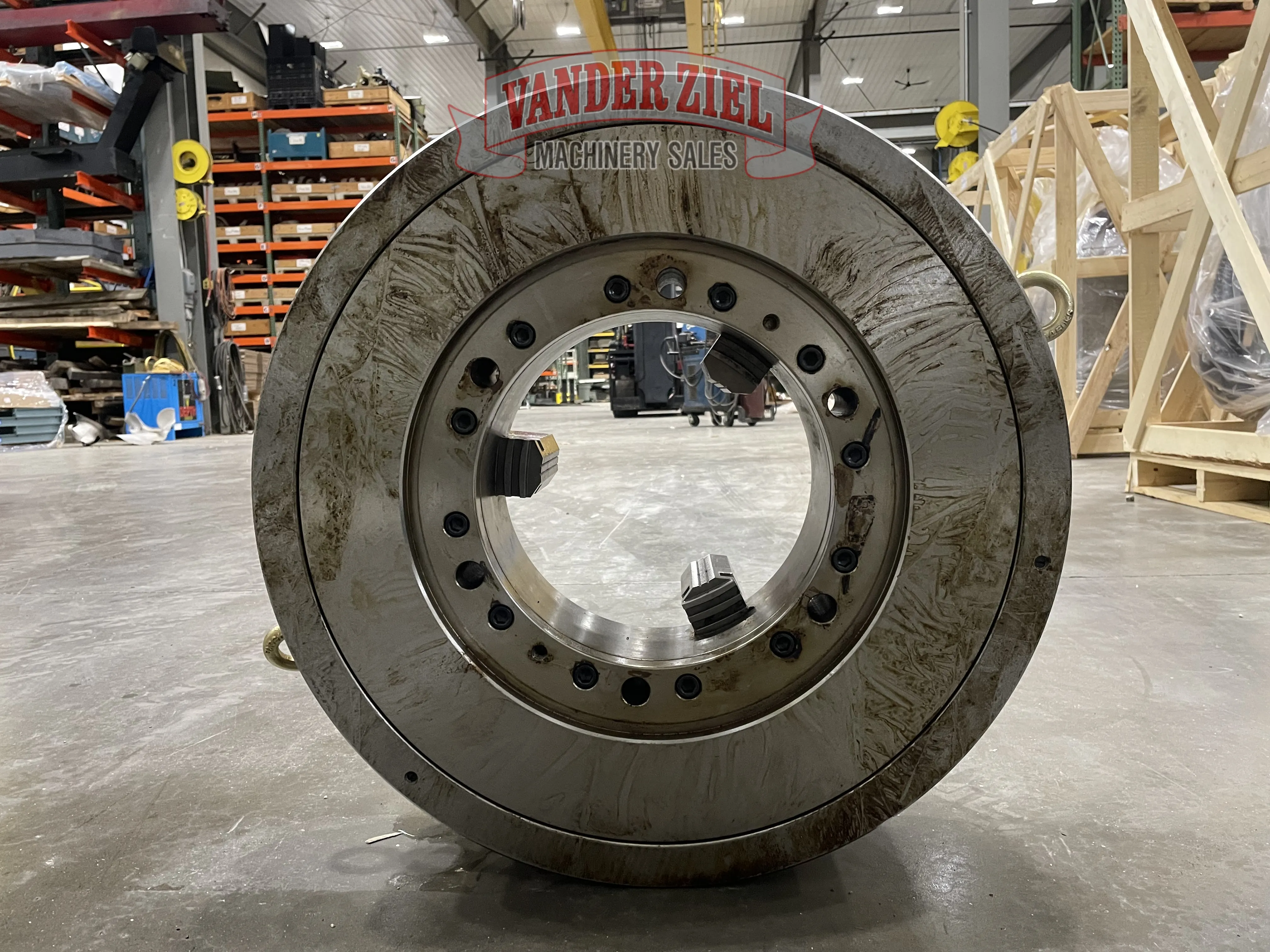 24" Samchully 3-Jaw Scroll Chuck, 10-3/4" Bore, A1-15 Mount, Reversible Jaws, 850 Max. RPM, NEW (6 available) - Image 4