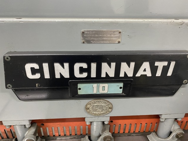10 gauge x 8' Cincinnati #1008, Mechanical Power Squaring Shear, 24" Back Gauge, 65 SPM, 5 HP, automatic lube - Image 4