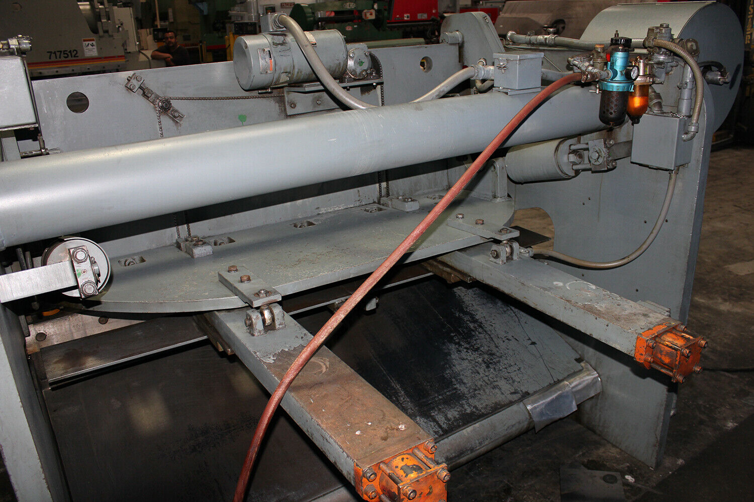 3/16" x 6' Lodge & Shipley #0306-AB, Power Shear, 60 SPM, 5 HP, 18" throat, 36" Back Gauge, autolube, air - Image 8