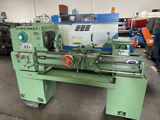 13" x 42" Cincinnati #Hydrashift-12-1/2, Engine Lathe, 35-1200 RPM, 2 HP, 9" swing over cross slide, 1-1/2" - Image 2