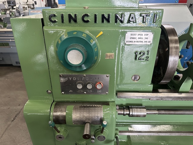 13" x 42" Cincinnati #Hydrashift-12-1/2, Engine Lathe, 35-1200 RPM, 2 HP, 9" swing over cross slide, 1-1/2" - Image 3