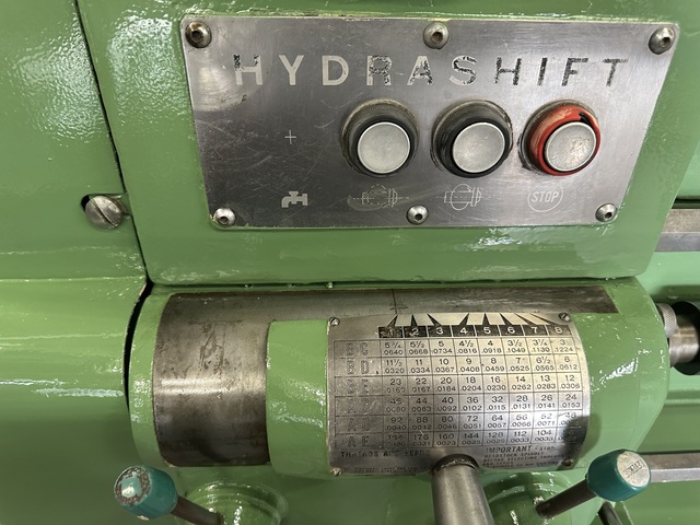 13" x 42" Cincinnati #Hydrashift-12-1/2, Engine Lathe, 35-1200 RPM, 2 HP, 9" swing over cross slide, 1-1/2" - Image 4