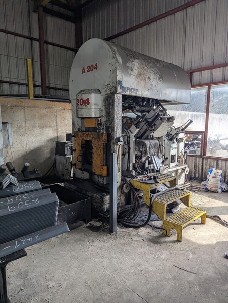 110-112 Ton, Ficep #A204, CNC angle punch, Ficep CNC Control interface, integrated conveyor system, 2018 - Image 1