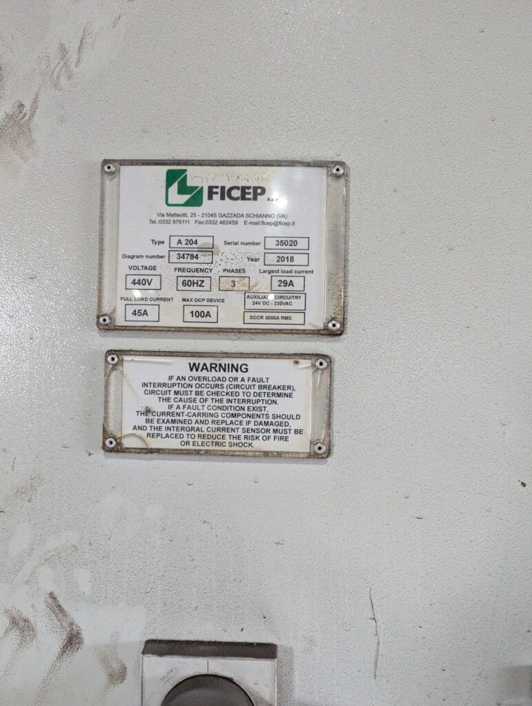 110-112 Ton, Ficep #A204, CNC angle punch, Ficep CNC Control interface, integrated conveyor system, 2018 - Image 5