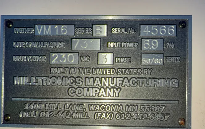 Milltronics #VM16, CNC Vertical Machining Center, 12" x 40" Table - Image 7