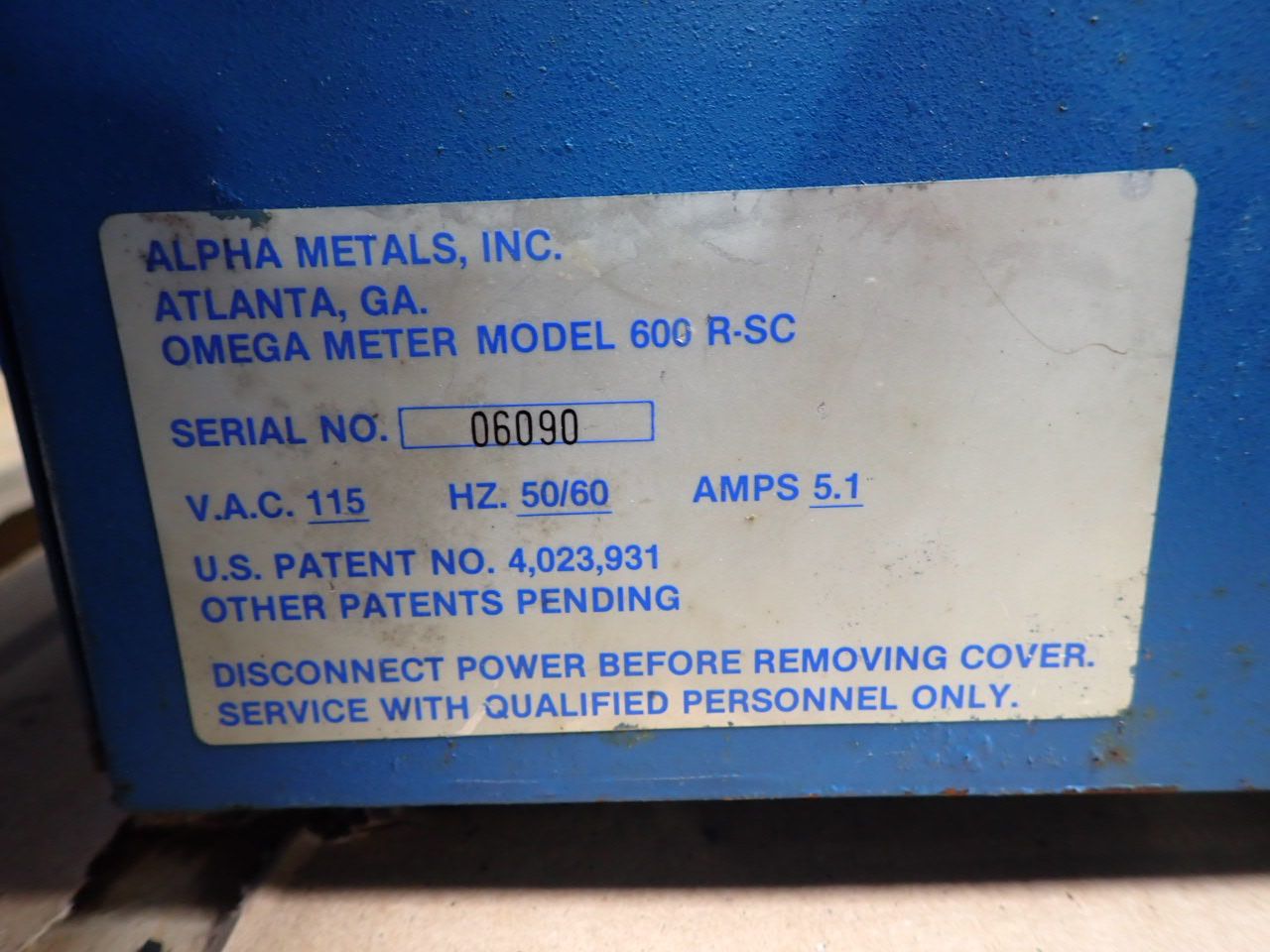 Alpha Metals #600R-SC, Ionic Contamination Test System - Image 3