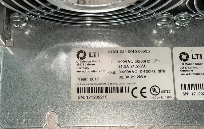 LTI Motion #SO84.032.0040.0000.2, Servo Drive (2 available) - Image 9