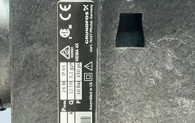 Grundfos #DDA12-10AR-SS/T/SS-F-31VVBG, Smart Digital Dosing Pump, 150 PSI - Image 4