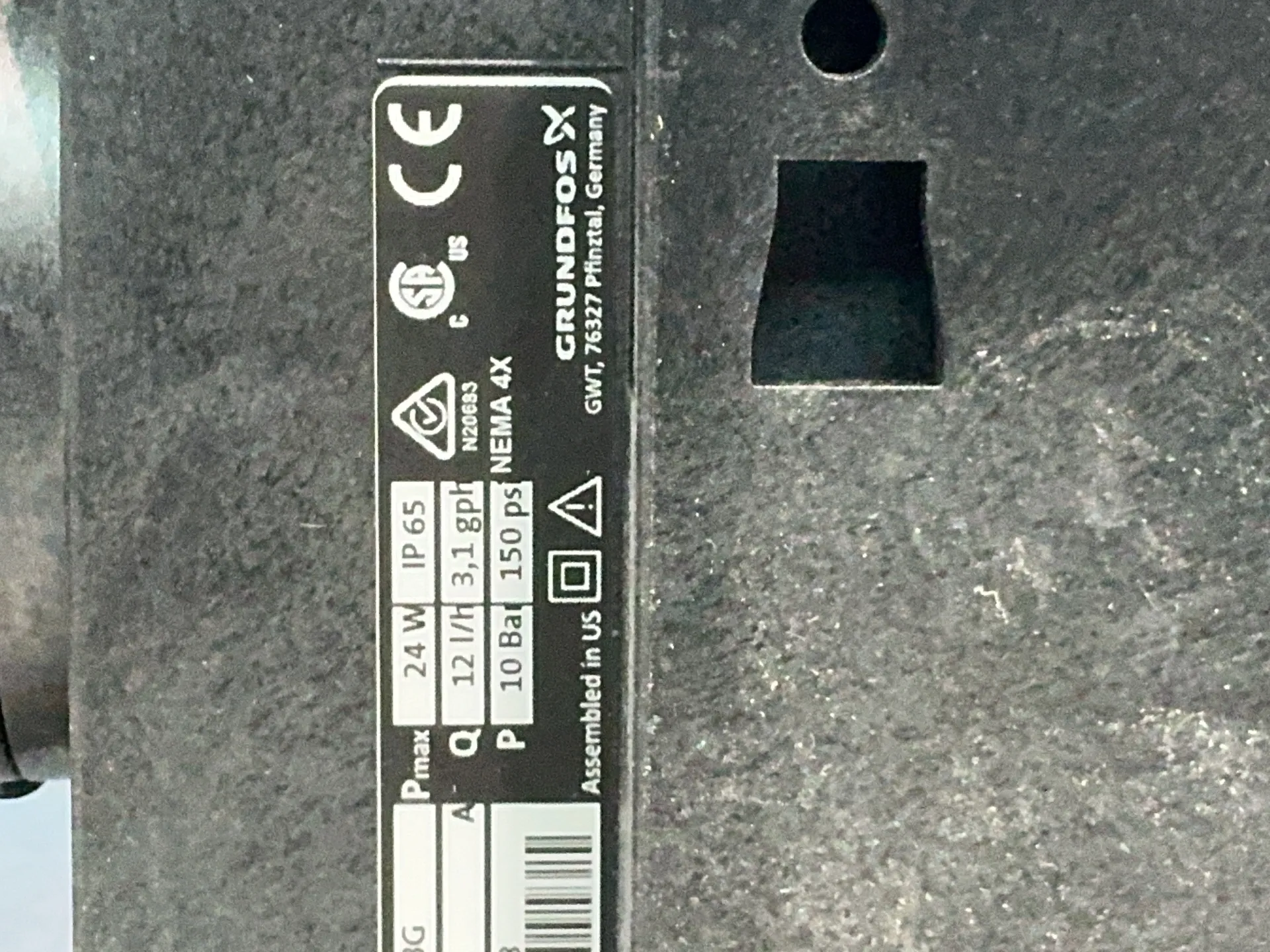 Grundfos #DDA12-10AR-SS/T/SS-F-31VVBG, Smart Digital Dosing Pump, 150 PSI - Image 6