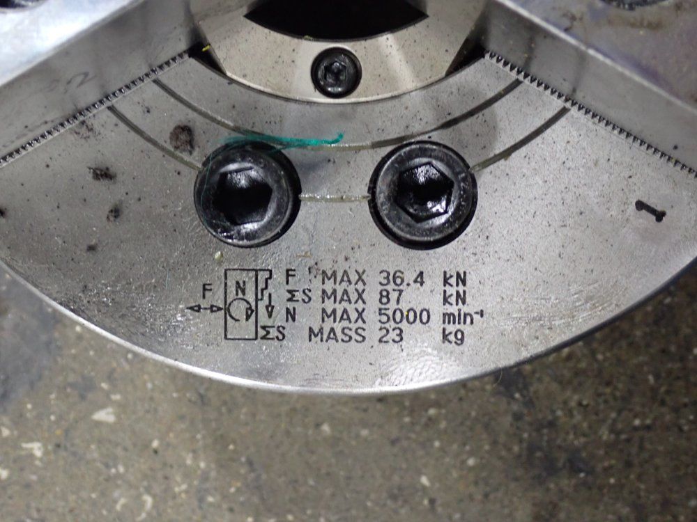 9" Samchully #MH-208BVI, 3-Jaw Chuck - Image 3
