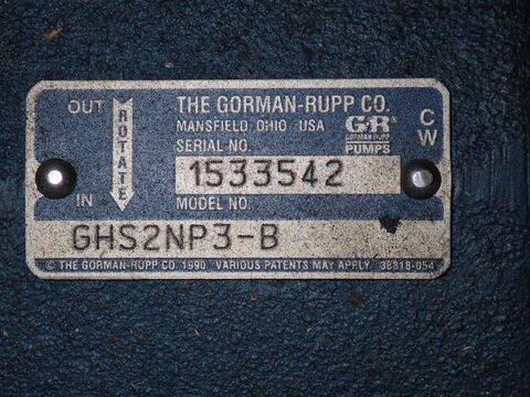 Gorman Rupp #GHS2NP3-B, Pump, 10 HP - Image 4