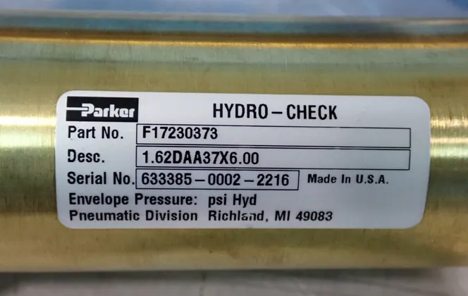 Parker #F17230373, Hydro-Check Valve - Image 3
