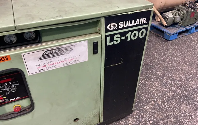 Sullair #LS-100-25H/A, Rotary Screw Air Compressor, 25 HP - Image 2