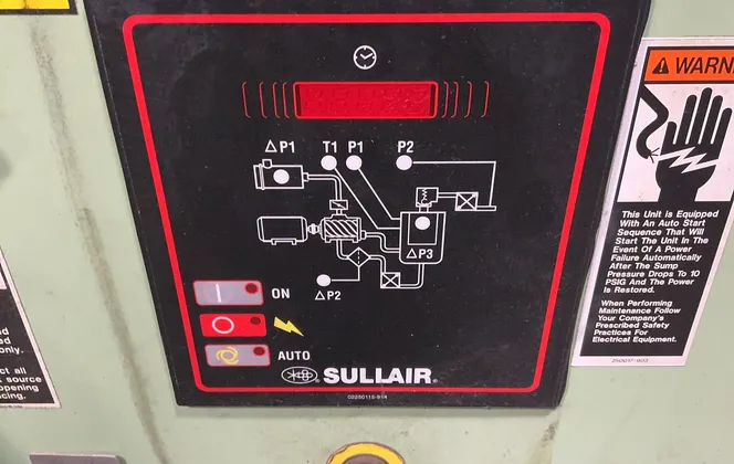 Sullair #LS-100-25H/A, Rotary Screw Air Compressor, 25 HP - Image 7