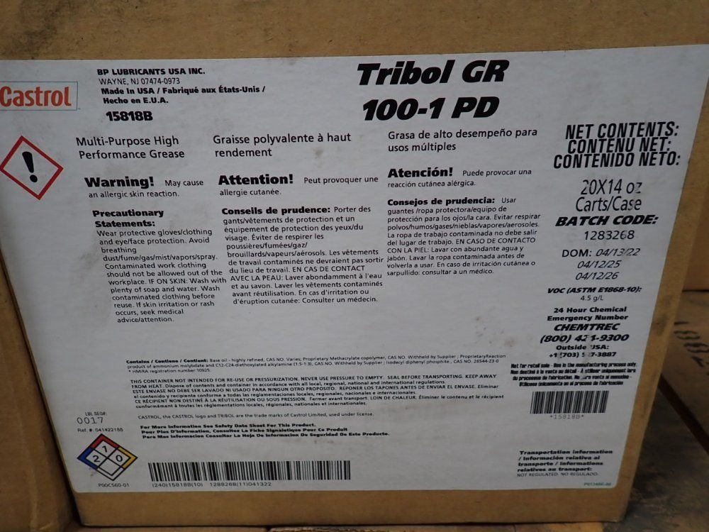 Castrol Tribol GR 100-1 PD, High-Performance Bearing Grease, 14 Oz. (2 available) - Image 7