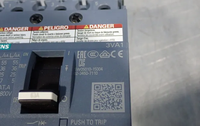 Siemens #3VA1063-4ED46-0AA0, Circuit Breaker - Image 7
