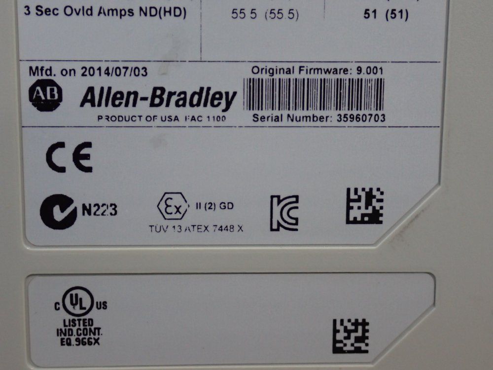 Allen-Bradley #20G11ND034AA0NNNNN, PowerFlex 755 AC Drive, 25 HP, Series A, 2014 - Image 6