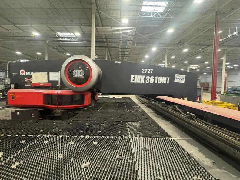 33 Ton, Amada #EMK-3610NT, servo CNC turret punch, 100" x 60" sheet, 58 station, 4 automatic index, NT - Image 3