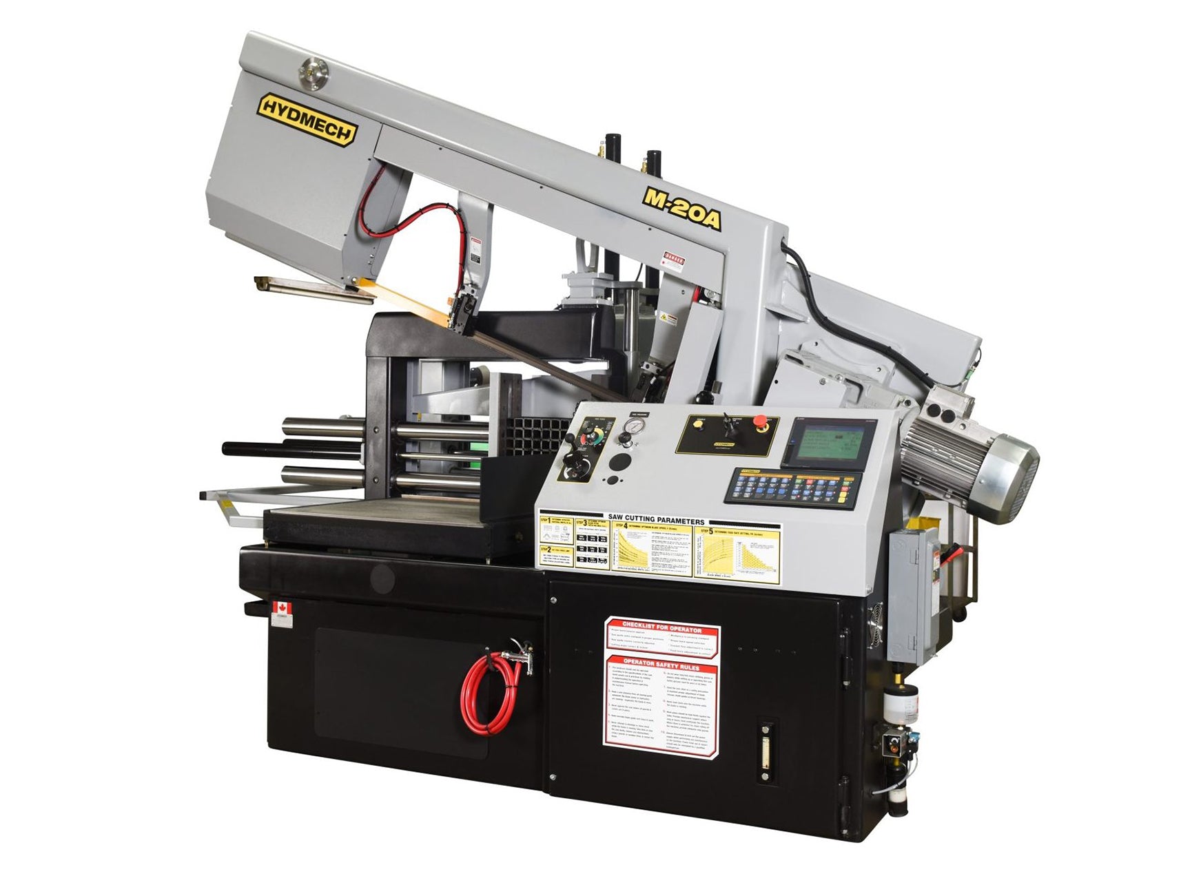 20" x 30" Hyd-Mech #M-20A, horizontal pivot band saw, 1-1/2" x 20' 6" blade, 10 HP, coolant - Image 1