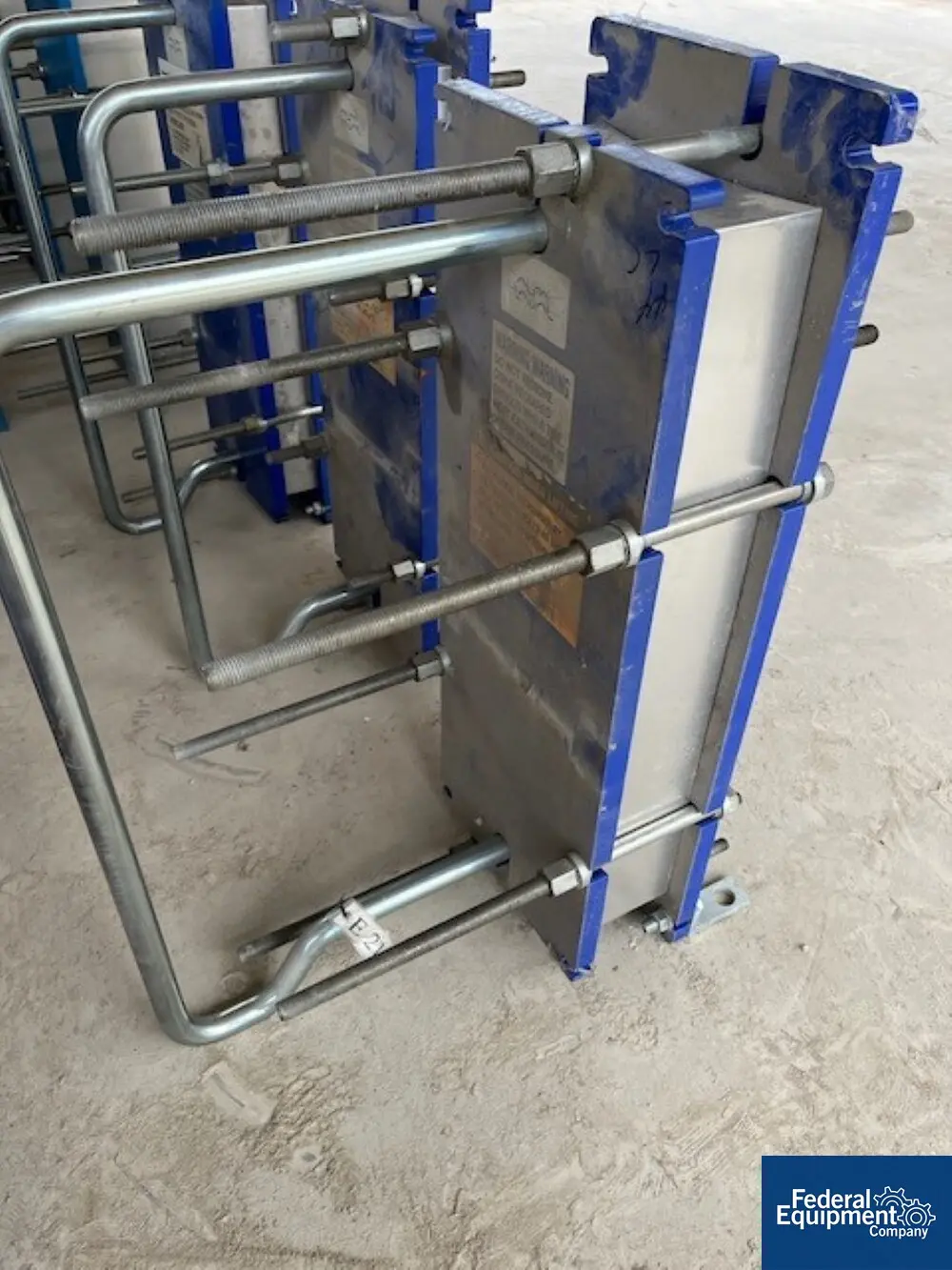 48 sq.ft., Alfa-Laval #M6-MFG, Plate Heat Exchanger, Stainless Steel, 150 psi, unused, 2007 (2 available) - Image 3