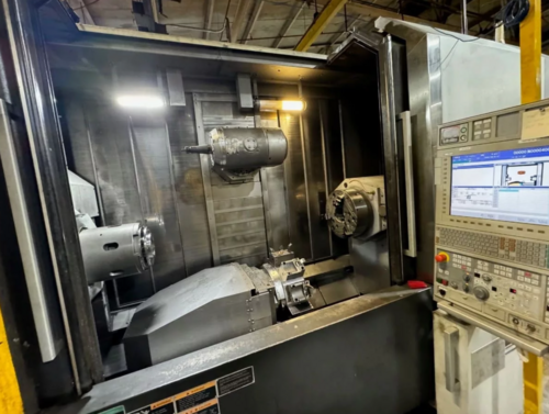 Mori Seiki #NT4300-DCG/1500, mill/turn, 28.7" swing, 15" chuck, 3.5" bar, 25.9" turning diameter, sub - Image 1