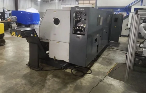 Okuma #LB-35II, CNC lathe, 27" swing, 20" chuck, 6" bar, 118" centers, 40 HP, OSP-P200L, tailstock - Image 3