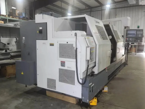 Okuma #LB-35II, CNC lathe, 27" swing, 20" chuck, 6" bar, 118" centers, 40 HP, OSP-P200L, tailstock - Image 6