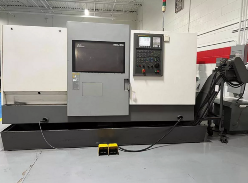 Hwacheon #Cutex-240, CNC lathe, 22.8" swing, 8" chuck, 2.5" bar, 5,000 RPM, sub spindle, live tooling, Fanuc - Image 1