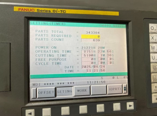 Hwacheon #Cutex-240, CNC lathe, 22.8" swing, 8" chuck, 2.5" bar, 5,000 RPM, sub spindle, live tooling, Fanuc - Image 5