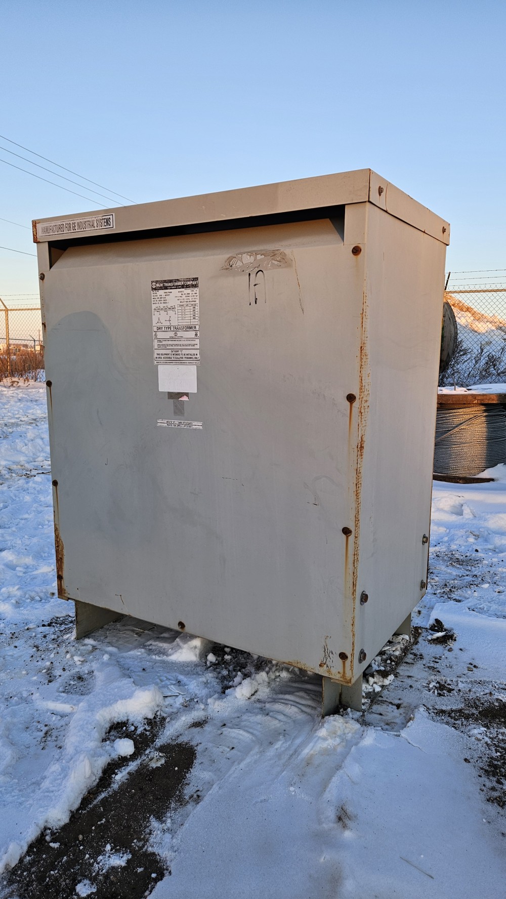 225 KVA 4160 Primary, 480Y/277 Secondary, MGM #AD374-Q0219, Dry Type Auto-Transformer, 3 Phase (3 available) - Image 2
