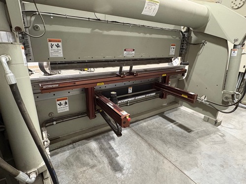 250 Ton, Accurpress #725012, CNC Press Brake, 12' overall, 8" stroke, 16" open, 8" Shut Height, ETS3000 cnc - Image 2