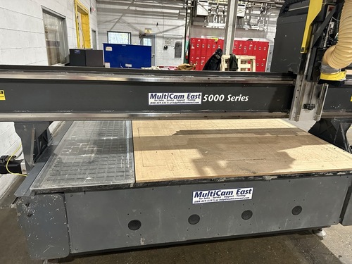 Multicam #5000-Series, CNC Router, 5' x12' table, 144" x60" x8" travel, 24000 RPM, EZ Control, 2011 - Image 2