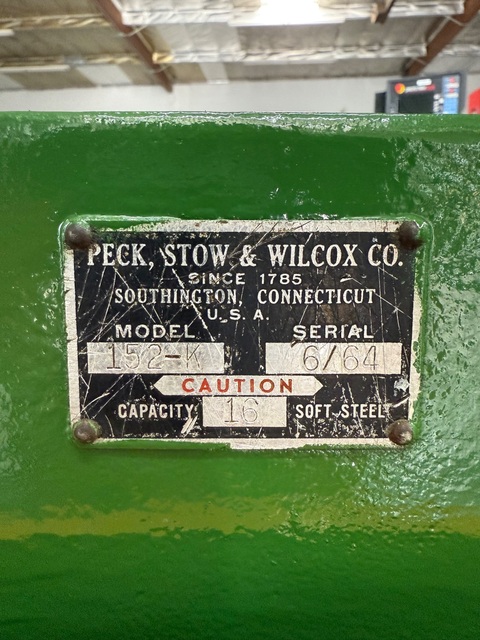 16 gauge x 48" Pexto #152-K, converted pneumatic, 52" blade - Image 6