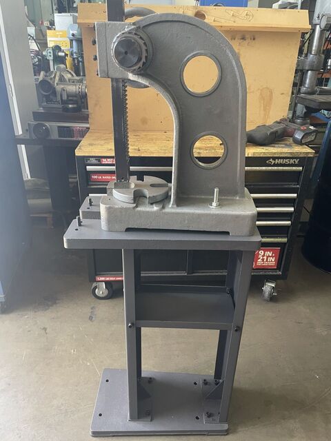 3 Ton, Import, Arbor Press, 12" stroke, 12" open, 6 throat, Dayton stand - Image 2