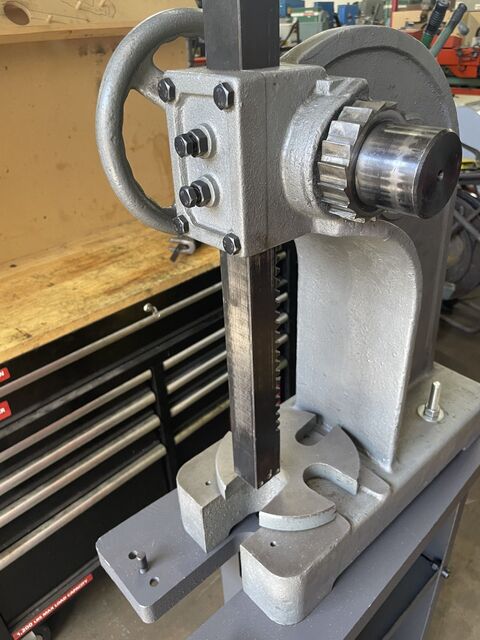 3 Ton, Import, Arbor Press, 12" stroke, 12" open, 6 throat, Dayton stand - Image 3