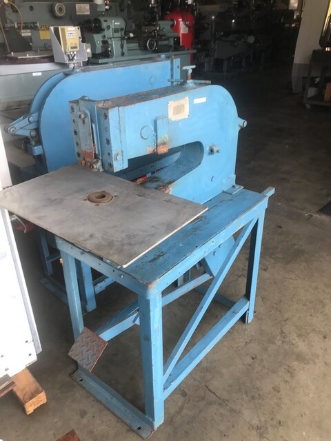 5 Ton, Whitney Jensen #58, Foot Operated Kick Punch, 18" throat, 1" stroke, 3/4" Adj. - Image 2